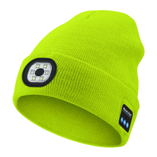 Christmas discountsđ„USB Rechargeable 6-LED Bluetooth Hat â With Built-in Wireless Headphones, Warm Knitted Balaclava