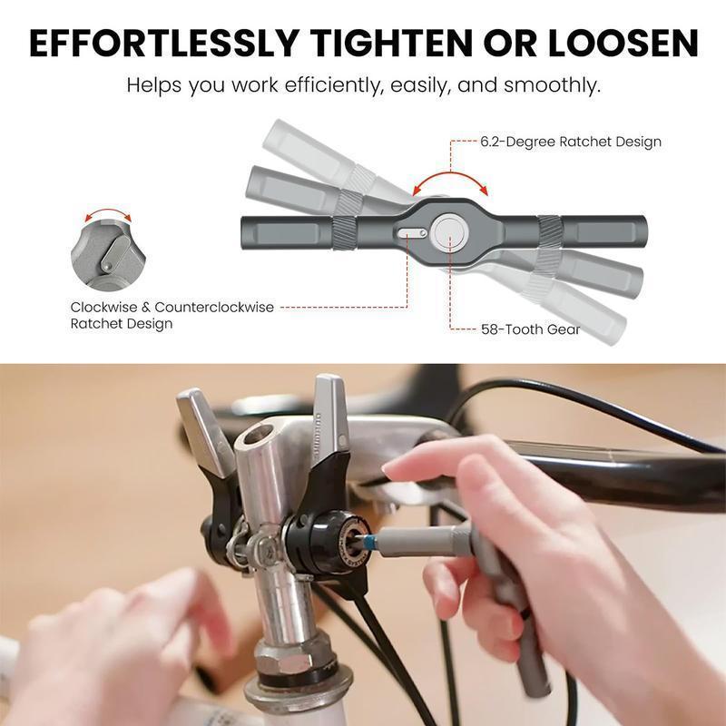 SEESE 24-in-1 Dual-Ended Screwdriver Set, a magnetic screwdriver set with interchangeable screwdriver shapes.